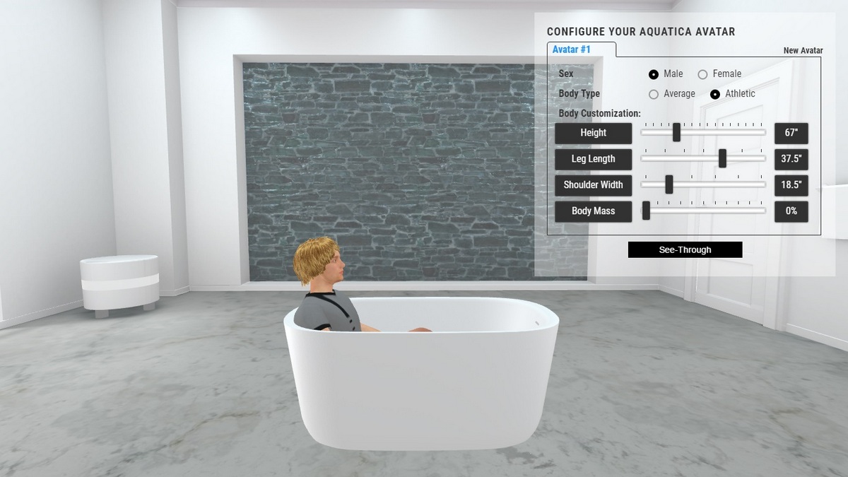 Lullaby Mini Bathtub 3D Body Position